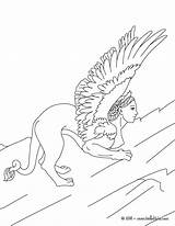 Coloring Sphinx Pages Hippogriff Coloriage Le Grecque Grec Mythologie Greek Mythical Monstruous Headed Mythology Lion Woman Popular Getcolorings Getdrawings Creature sketch template