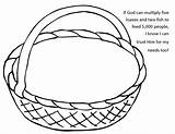 Craft Five 5000 Sunday School Feeding Loaves Fish Basket Two Templates Confident Journal sketch template
