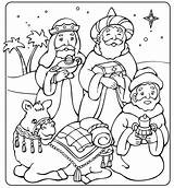 Epiphany Coloring Pages Christmas Cards Sheets Wise Men Printable Wishes Natal Stamped Greetings Letters Jr Three sketch template