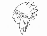 Indian Face Coloring Head Coloringcrew sketch template