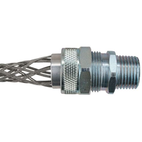 3 8 Npt Steel Cord Grip With Mesh 375 438 Rsrs 007 E Elecdirect