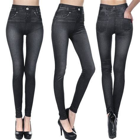 sexy women skinny jeggings stretchy pants leggings jeans pencil tight trousers ebay