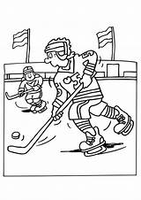 Coloring Hockey Kids Afkomstig Van Printable Pages sketch template