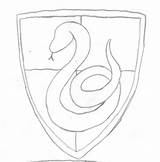 Slytherin Crest Harry Hogwarts Wip Ties Spitfire Paintingvalley Pencil Thorns sketch template