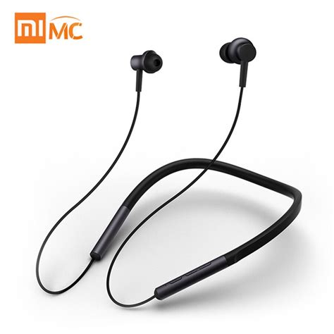 original xiaomi bluetooth collar earphones headset sport wireless headphone  ear magnetic mic