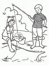 Fishing Coloring Pages Kids Printables Summer Designlooter 1480 2000px 2kb sketch template