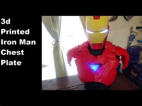 printed iron man chest plate youtube