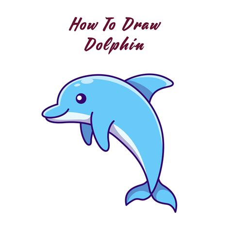 cach ve dong vat bien dang yeu draw cute dolphin voi  chi va giay
