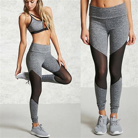 sport leggings high waist compression pants gym clothes sexy running
