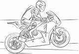 Coloring Motorcycle Racing Pages Printable Categories Motorcycles sketch template