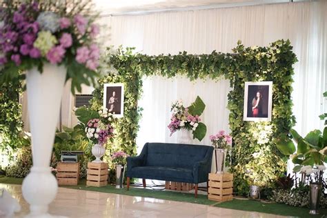 dekorasi pernikahan sederhana simple modern wedding decor diy