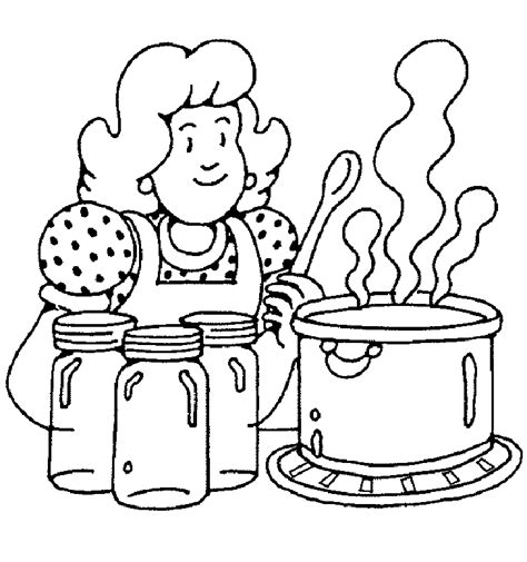 cook jobs  printable coloring pages