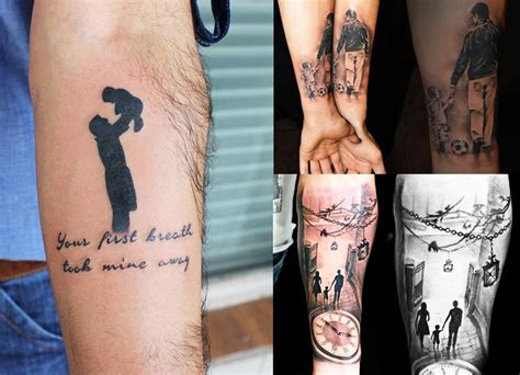 father son tattoos ideas  show  love stylendesigns
