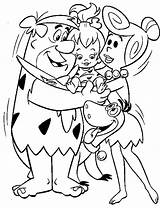 Coloring Flintstone Pages Flintstones Cartoon Popular sketch template