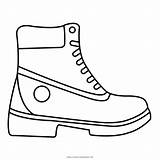 Timberland Boot Template Pro Coloring Pages Sketch Vector sketch template