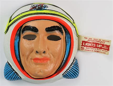 Vintage Nasa Astronaut Halloween Mask Star Band 1960 S 1970 S