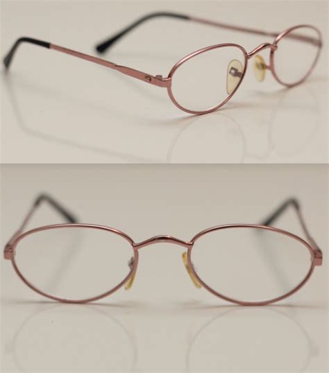 vintage women s rose gold color minimalistic small eyeglasses frames