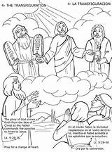 Transfiguration Luminosos Misterios Mysteries Luminous Visit sketch template