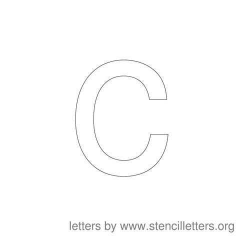 large letter  template