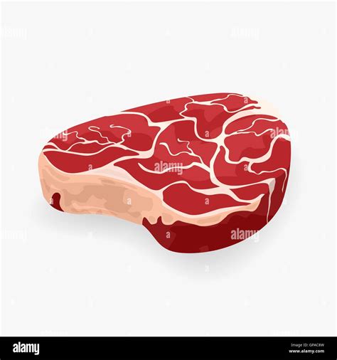 raw meat steak vector illustration stock vector image art alamy