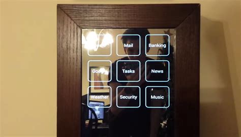 android powered smart mirror display notifications  lets  access internet