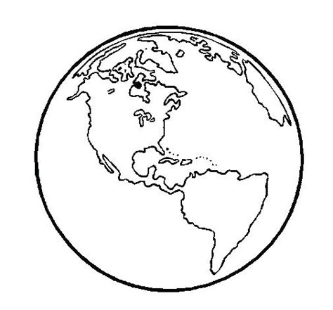 earth coloring page images