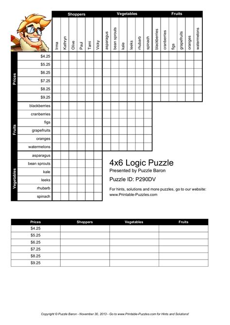 printable puzzles baron printable crossword puzzles