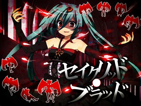 Demon Dress Hatsune Miku Ichinose Yukino Red Eyes Vocaloid