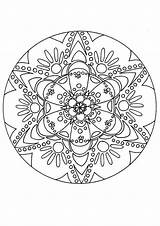 Coloring Mandala Pages Adults Popular sketch template