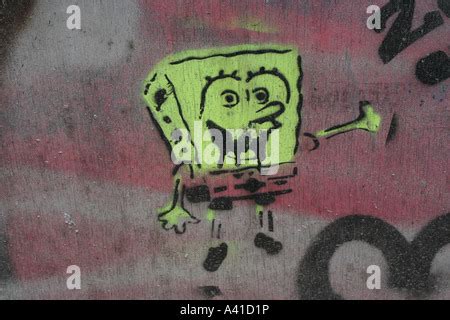 spongebob stencil stock photo alamy