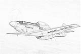 Airplane Fighter sketch template