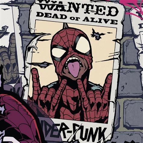 Spider Punk Hobie Brown Stan Lee Spiderman Marvel Spiderman Art