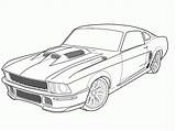 Coloring Mustang Pages Car Popular sketch template