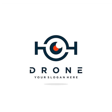 premium vector drone logo design concept