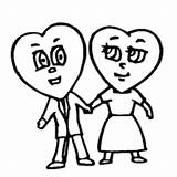 Couple Surfnetkids Coloring Valentine sketch template