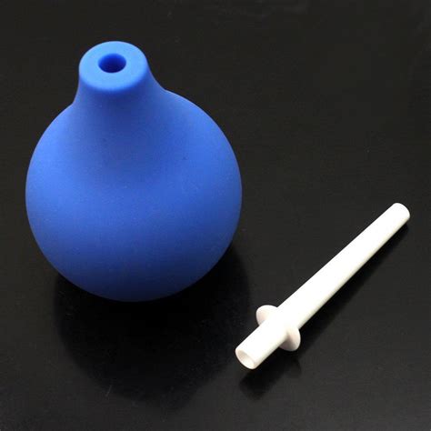Buy Pear Shaped Enema Rectal Shower Cleaning System Blue Ball For Anal