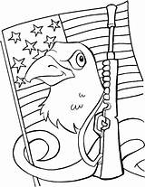 Coloring Country Bald Eagle Protecting Am Also Pages Veterans Kids sketch template
