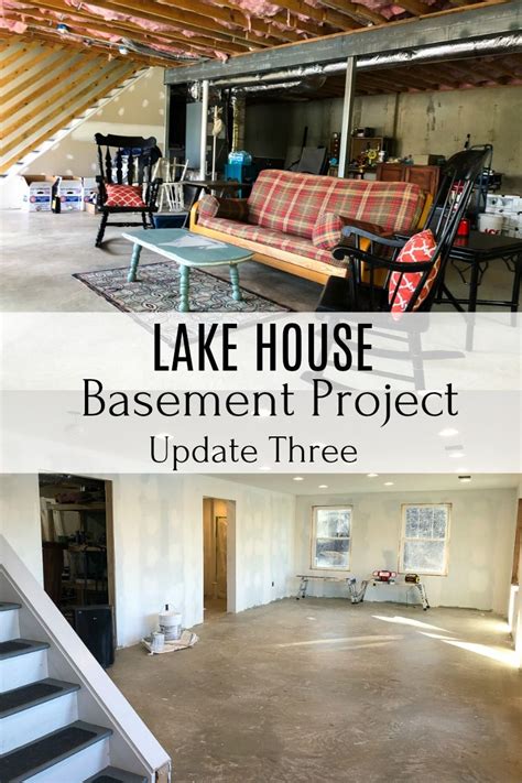 lake house basement project update  sweet pea   basement house house lake house