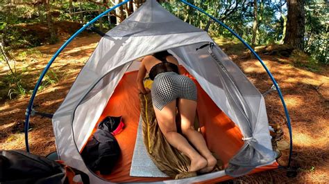 asmr camping brazilian girl camping  relaxing  nature
