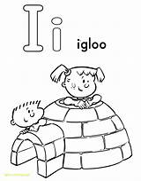 Letter Coloring Igloo Pages Color Alphabet Printable Worksheets Preschool Small Big Letters Kids Colouring Sheets Ice Dot Getdrawings Drawing Print sketch template