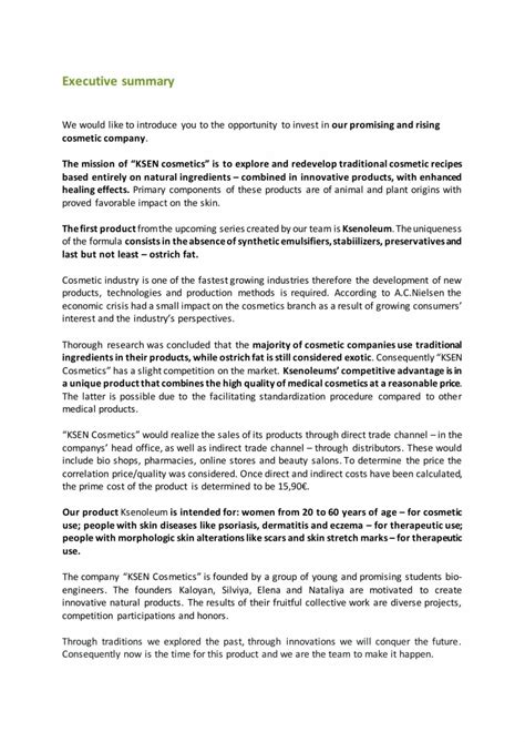 editable  proposal executive summary examples  word examples trade proposal template
