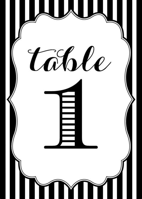 images   printable table numbers wedding printable table