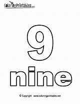 Coloring Number Pages Nine Printable Math Drawing Kids Numbers Preschool Colouring Worksheets Color Sheets Printables Book Coloringprintables Books Activities Addition sketch template