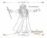 Nutcracker Coloring Pages Realms Four Drosselmeyer sketch template