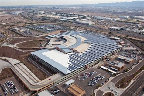 phoenix airport dedicates  mw solar power system solar builder