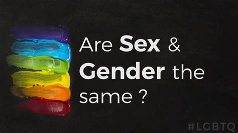 Sex Vs Gender What S The Difference Guy Girl Gay