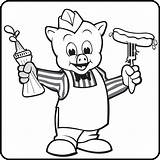 Coloring Wiggly Piggly Sketch sketch template