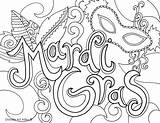 Mardi Gras Coloring Pages Printable Sheets Beads Kids Colouring Color Clip Print Clipart Masks Popular Jester Mask Getcolorings Food Choose sketch template