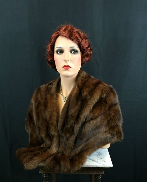 vintage  russian squirrel fur coat capelet cape shawl  etsy