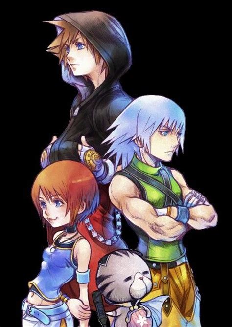 Kingdom Hearts 2 Sora Riku And Kairi Kingdom Hearts